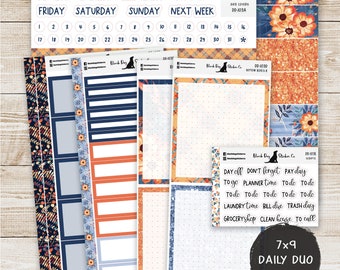 DD-103 EC 7x9 Daily Duo Weekly Kit - Fall is Coming - Planner Stickers
