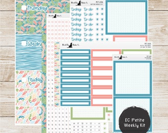 PET-213 EC On the Go Petite Weekly Kit - Island Vibes - Planner Stickers