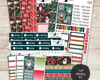 Kit semanal y complementos K-243: caprichos navideños: pegatinas para planificador