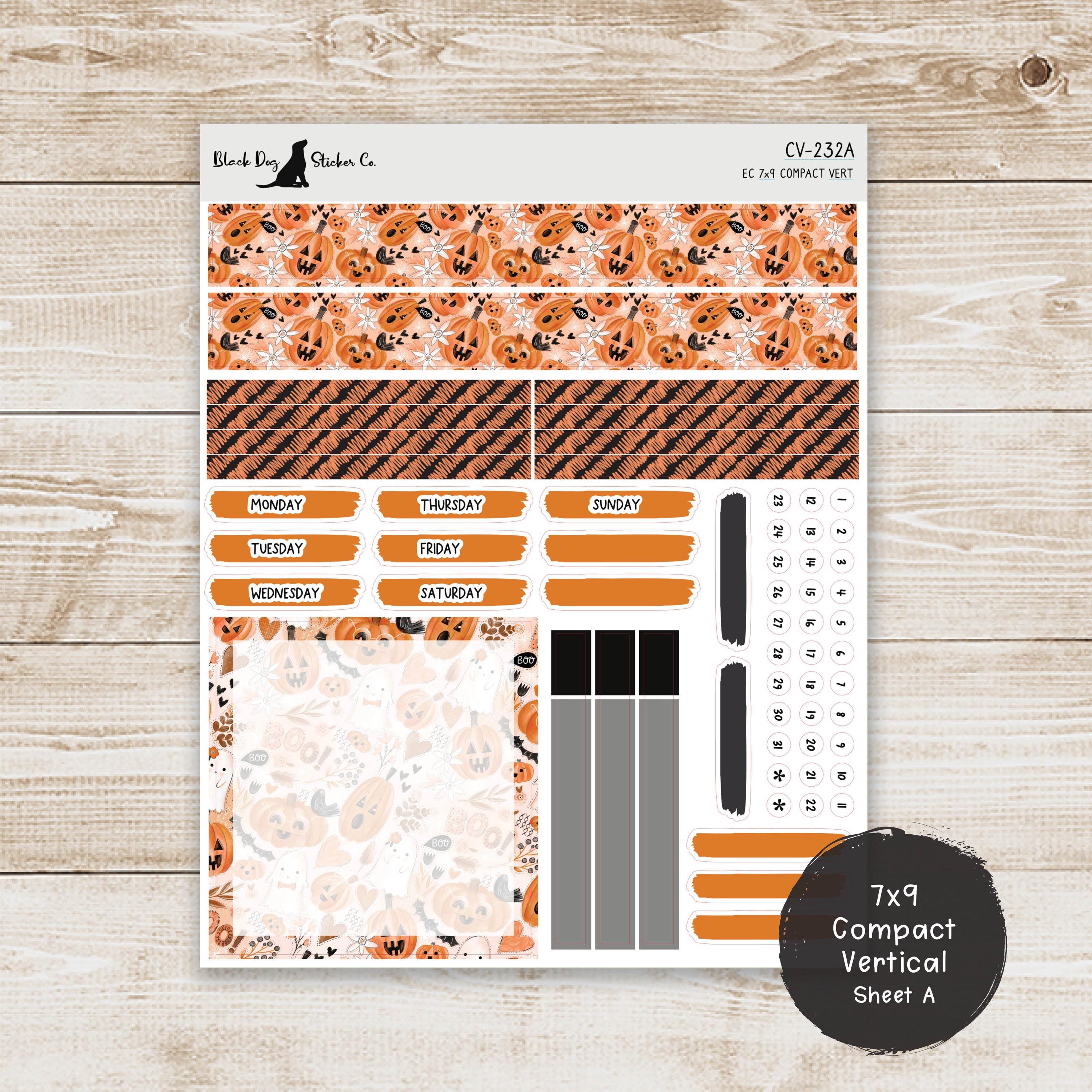 Erin Condren EC 7x9 Compact Vertical Weekly Kit - Boo to You - Planner ...