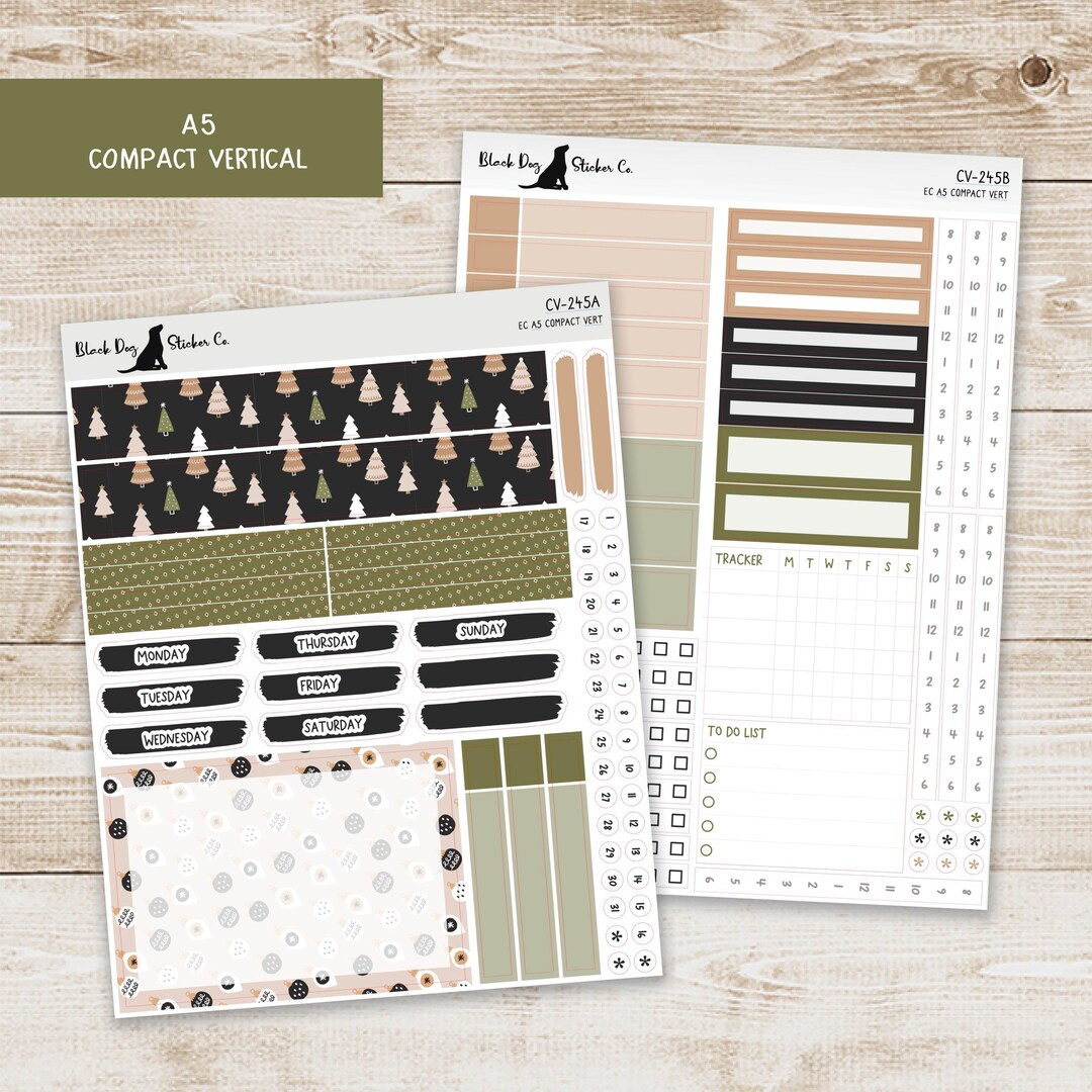 Erin Condren EC A5 Compact Vertical Weekly Kit - Merry and Minimal ...