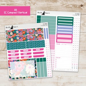CV-286 Erin Condren EC A5 Compact Vertical Weekly Kit - Bold and Beautiful - Planner Stickers