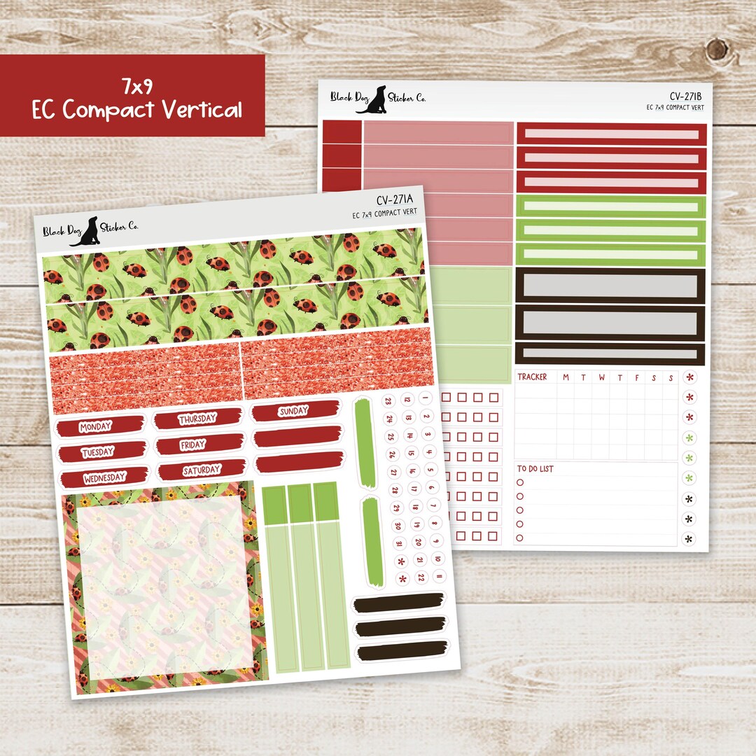 CV-271 Erin Condren EC 7x9 Compact Vertical Weekly Kit - Lil Ladies ...