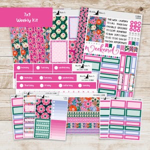 Kit hebdomadaire et accessoires K-286 - Audacieux et beau - Stickers pour agenda