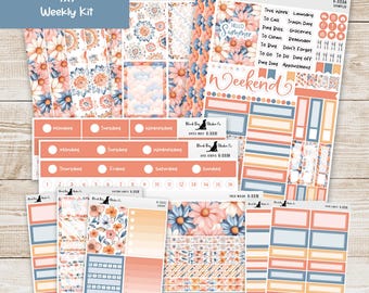 K-333 Weekly Kit & Add-Ons - Fading Into Summer - Planner Stickers
