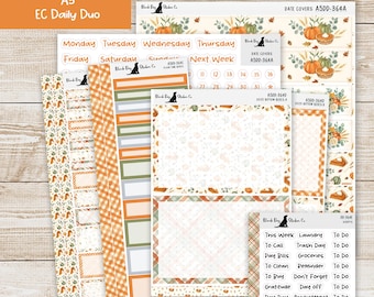 A5DD-364 EC A5 Daily Duo Weekly Kit - Cutie Pie - Planner Stickers