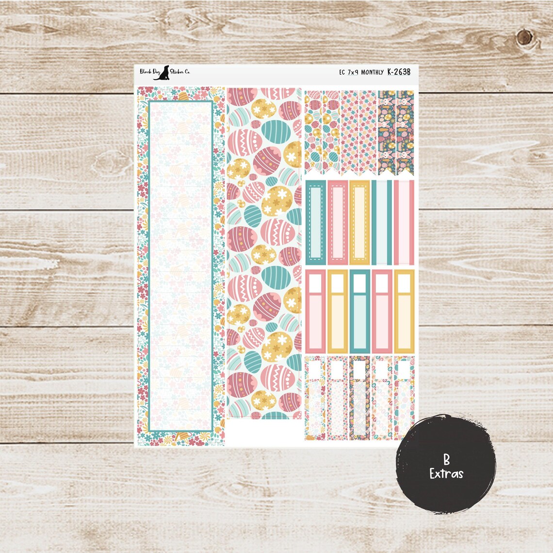 K-263 Erin Condren EC 7x9 Monthly Kit - April 2025 - Farmhouse Easter ...
