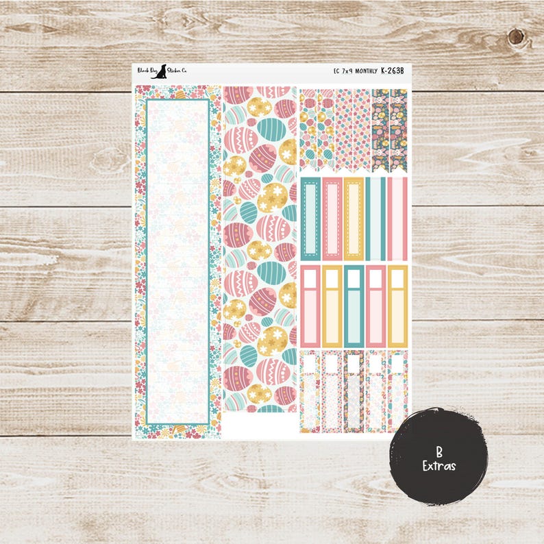 K-263 Erin Condren EC 7x9 Monthly Kit - April 2025 - Farmhouse Easter ...