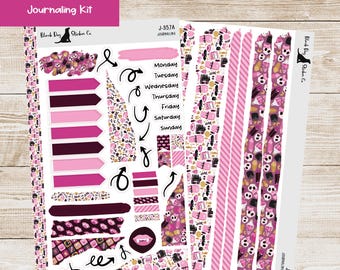J-357 Journaling Kit - Pink Vampire - Planner Stickers