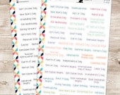 Holidays -  Script Planner Stickers Jen Plans JP-078 - Black or EC Colors