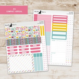 Erin Condren EC A5 Compact Vertical Weekly Kit - Christmas Vacation - Planner Stickers - CV-244