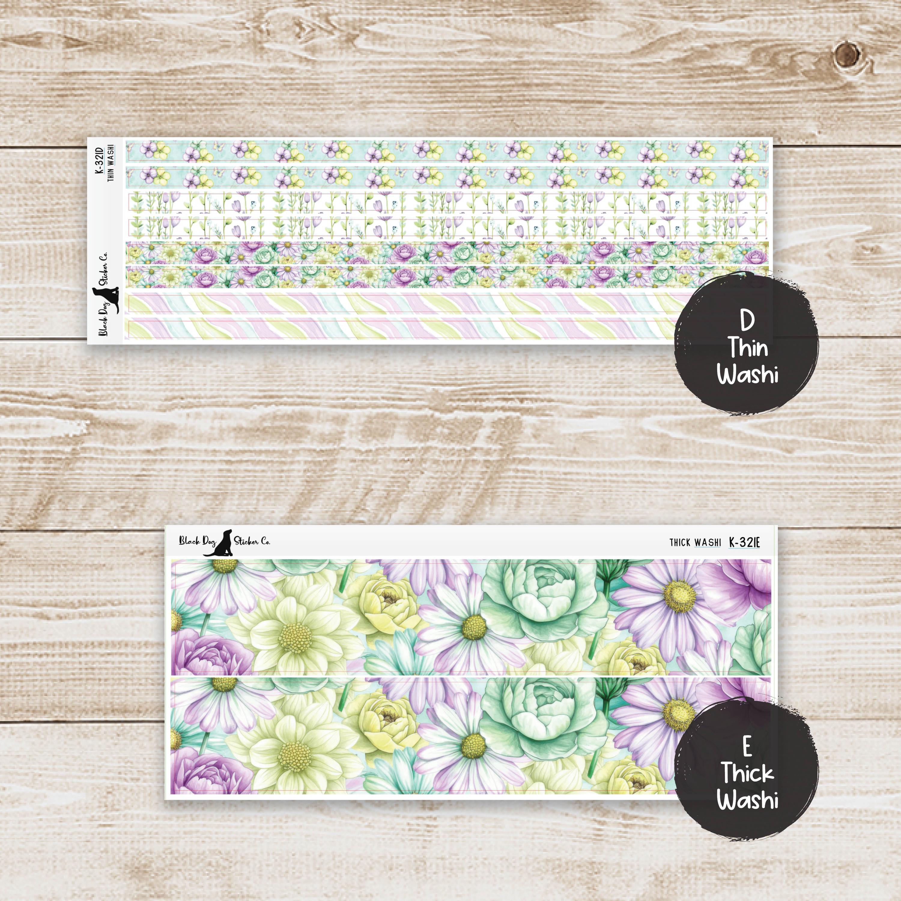 K-321 Weekly Kit & Add-ons - Spring Planner - Planner Stickers - Etsy
