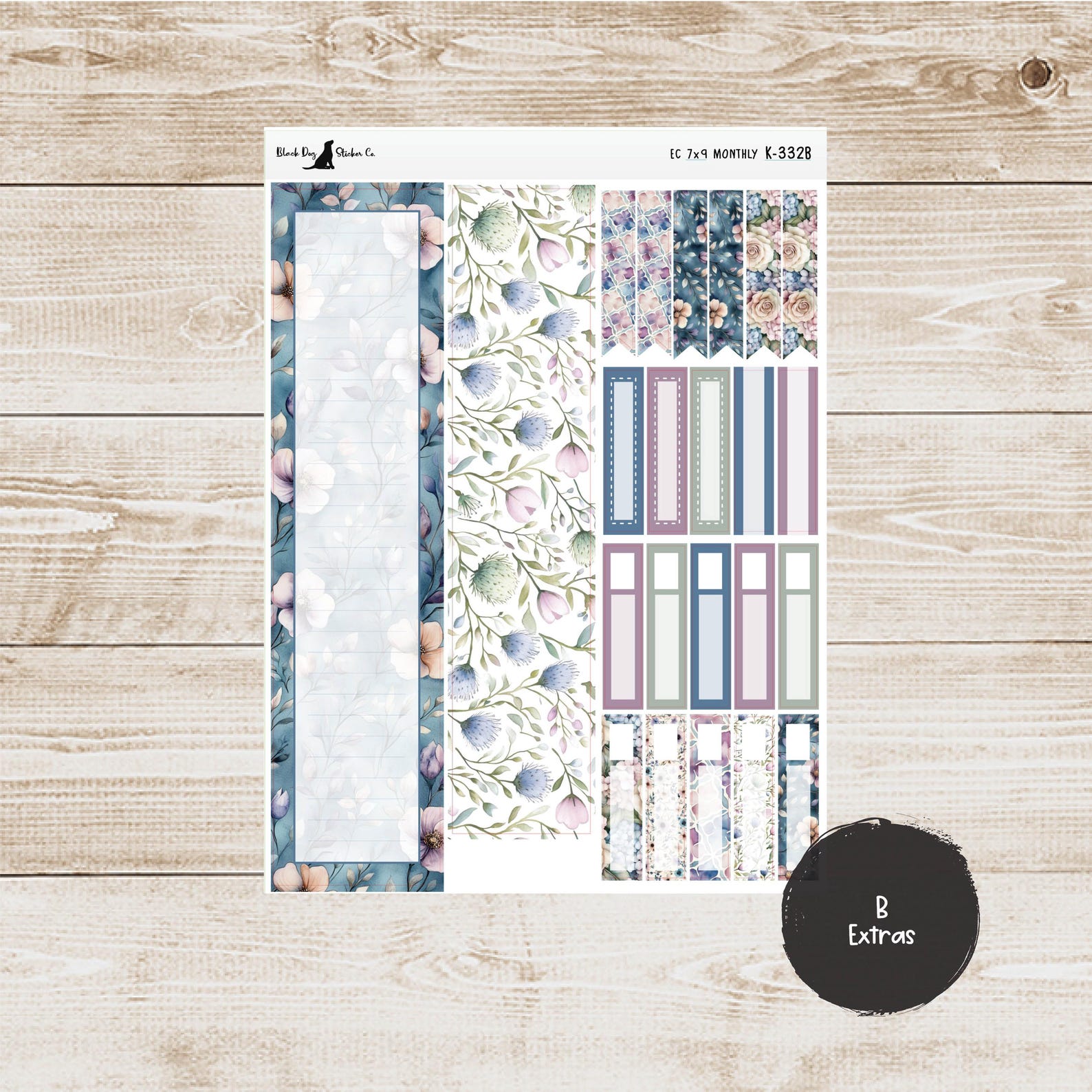 K-332 Erin Condren EC 7x9 Monthly Kit - May 2026 - Soft Florals ...
