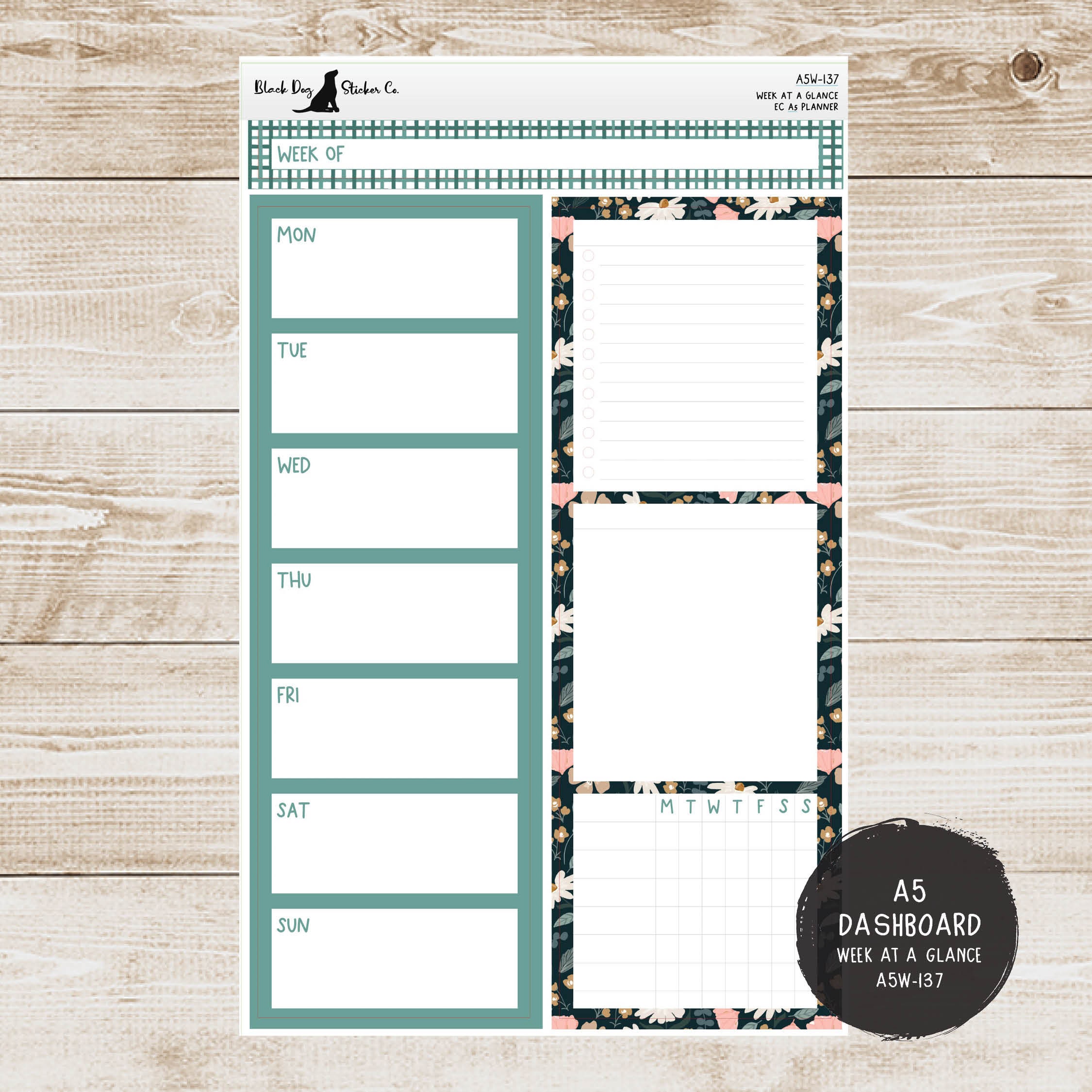 Wildflowers Assorted A5 LifePlanner™ Sticker Pack