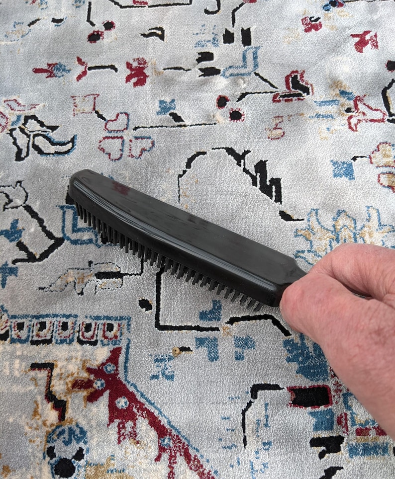 Berkeley's Dog Hair Remover Brush helps rid rugs and carpets of unwanted dog hair.