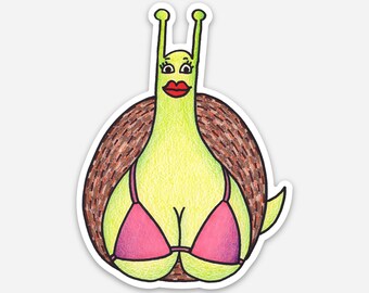Snail Queen magnet by Lady Beaver