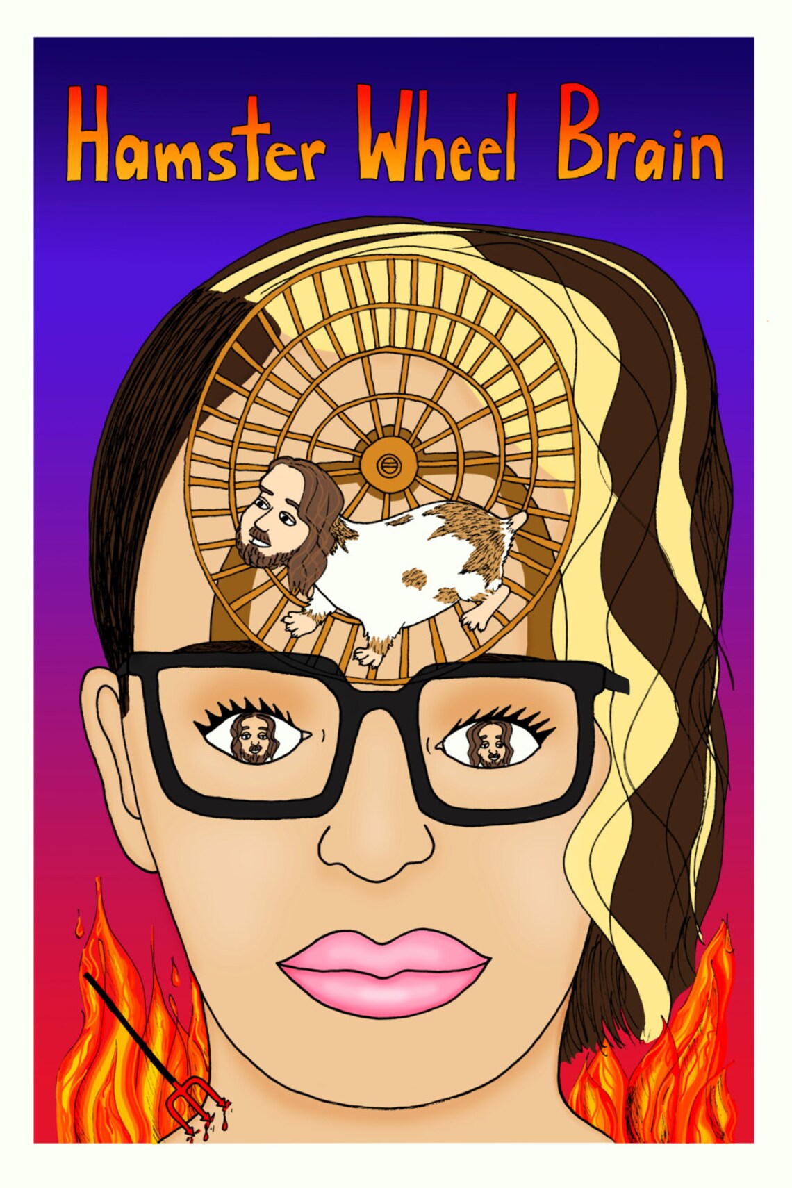 Zine Hamster Wheel Brain Etsy