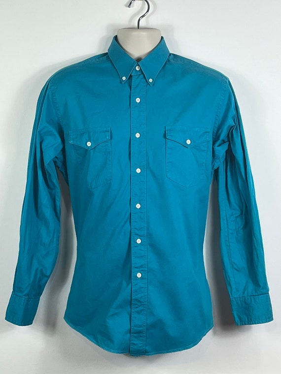 Wrangler Cowboy Camisa Verde Azul Azul Turquesa - Etsy México