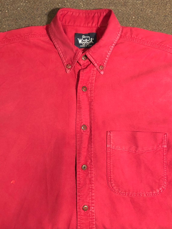 Woolrich Chore Work Shirt Red Mens Ladies Medium … - image 1