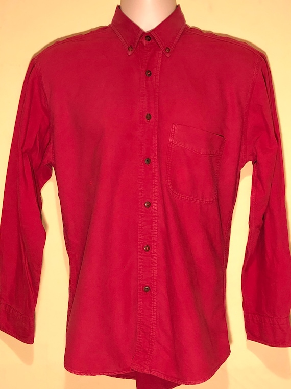 Woolrich Chore Work Shirt Red Mens Ladies Medium … - image 3