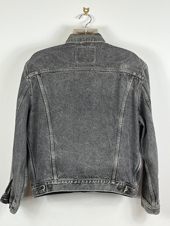 Levis Black Denim Trucker Jacket Mens 
