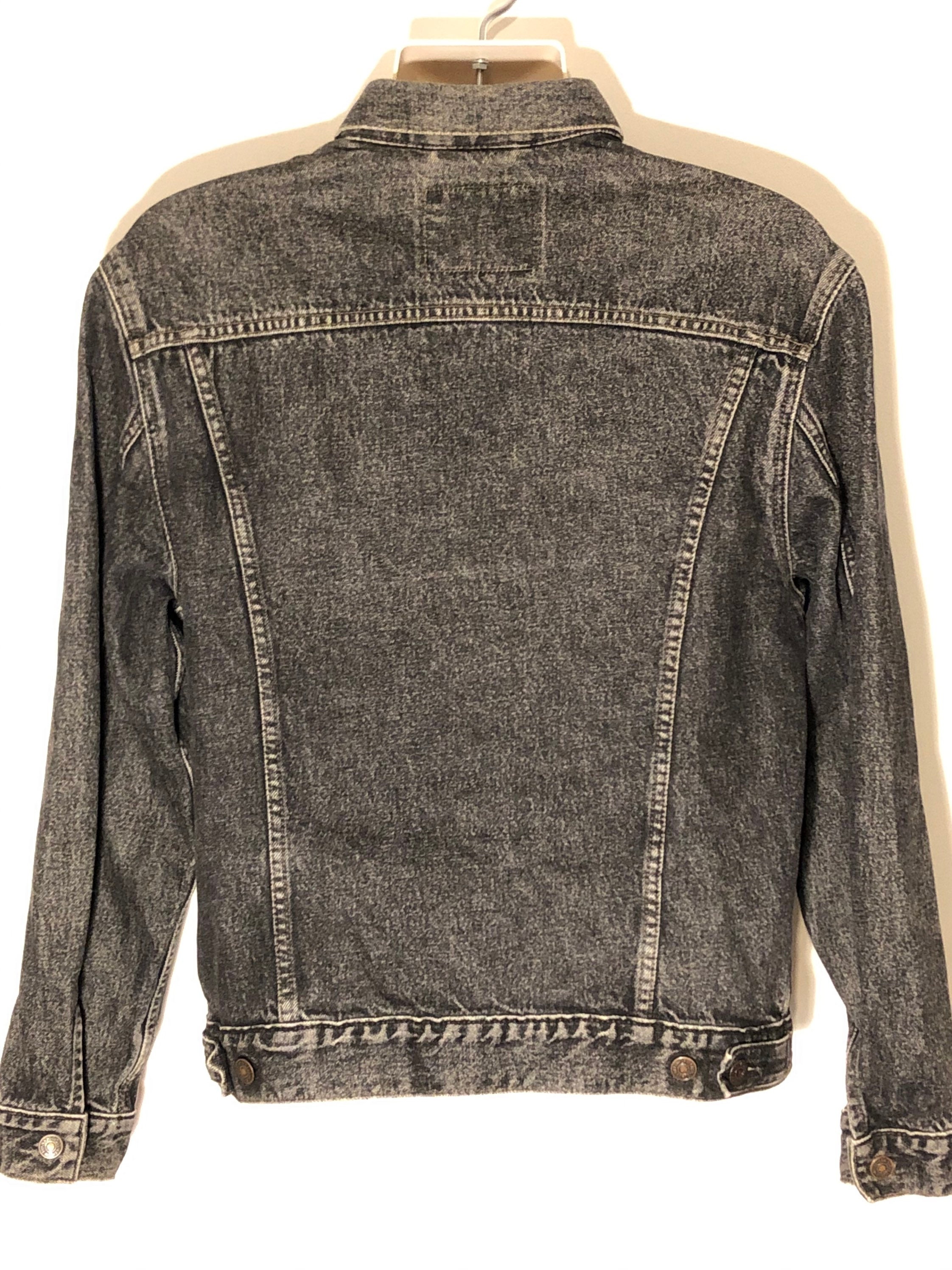 lee black denim jacket mens
