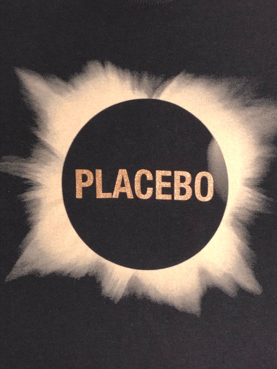Placebo T-Shirt Black Gold Mens Ladies Medium 38 4