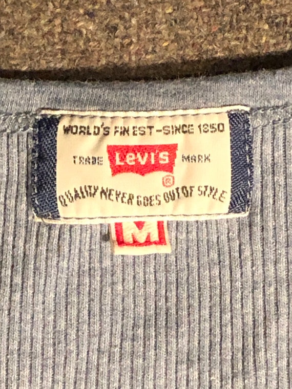 Levis Ribbed T-shirt Undershirt Blue Mens Ladies Small Medium | Etsy