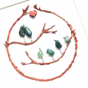 Circle of Love 6, a family gift with copper tones and green crystal stones.