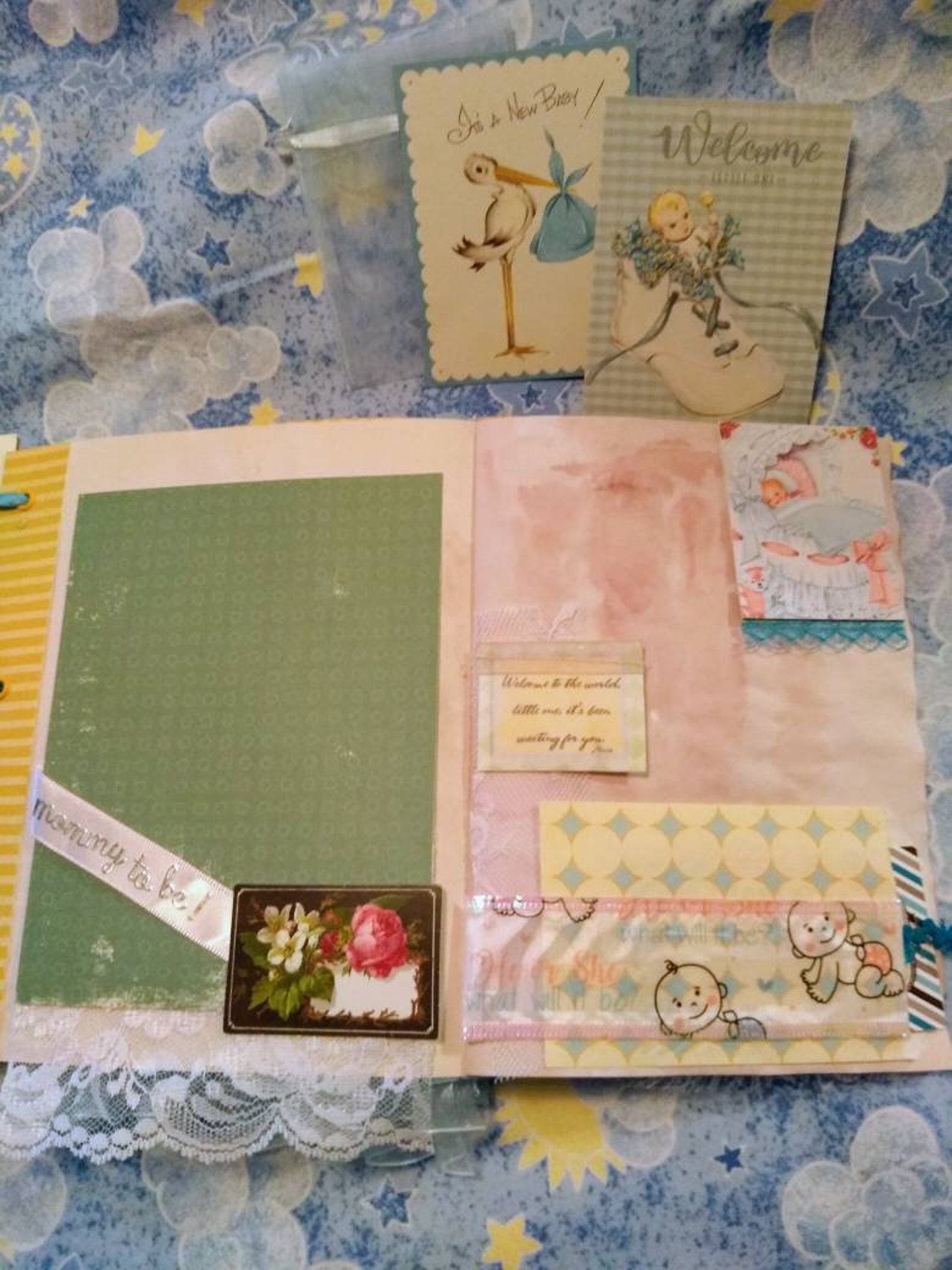 Baby Boy Junk Journal Baby Memory Book Baby Scrapbook Etsy