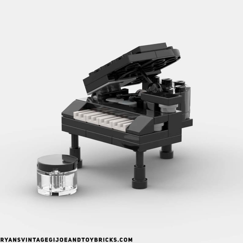 Lego City Custom Grand Piano Musical Instrument Authentic Parts