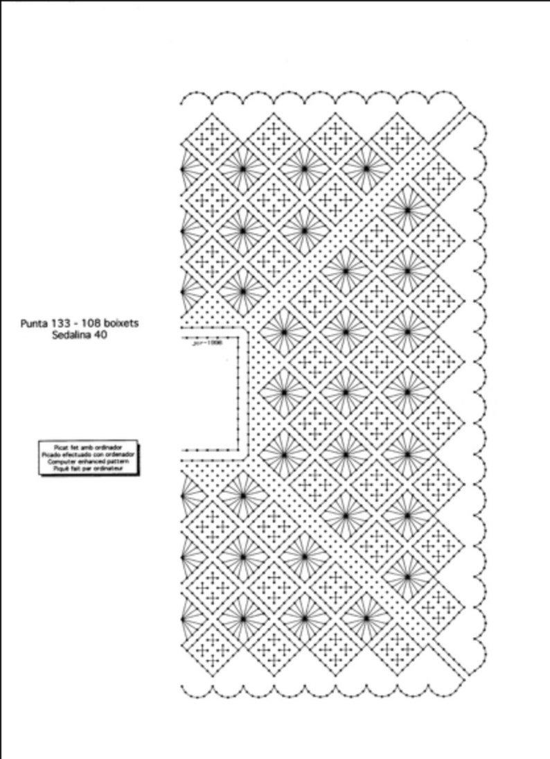 PATTERN, LACE learn. bobbin lace image 5