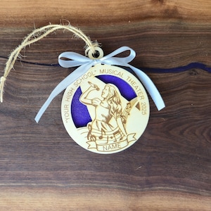 Musical Theater Custom Wood Ornament