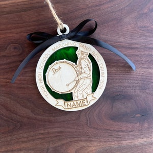 Marching Band Ornament Bass Drum Large