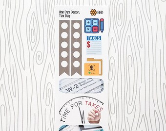 One Day Decor Strip // Tax Day (Set of 10) Item #875