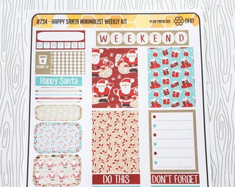 Happy Santa Minimalist Weekly Kit (Set of 32) Item #734