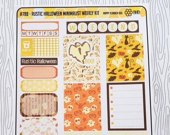 Rustic Halloween Minimalist Weekly Kit (Set of 32) Item #788