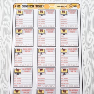 Online Order Trackers (Set of 15) Item #582