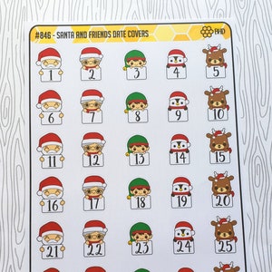 Santa and Friends Date Covers (Set of 35) Item #846
