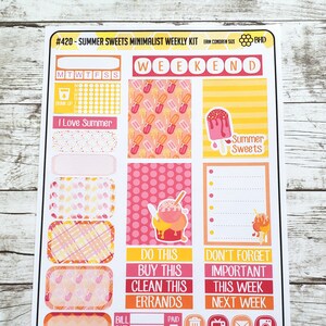 Summer Sweets Minimalist Weekly Kit (Set of 32) Item #420