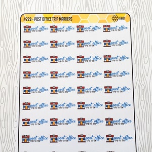 Post Office Trip Markers (Set of 40) Item #229