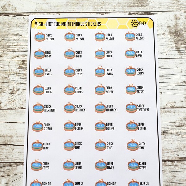 Hot Tub Stickers Etsy