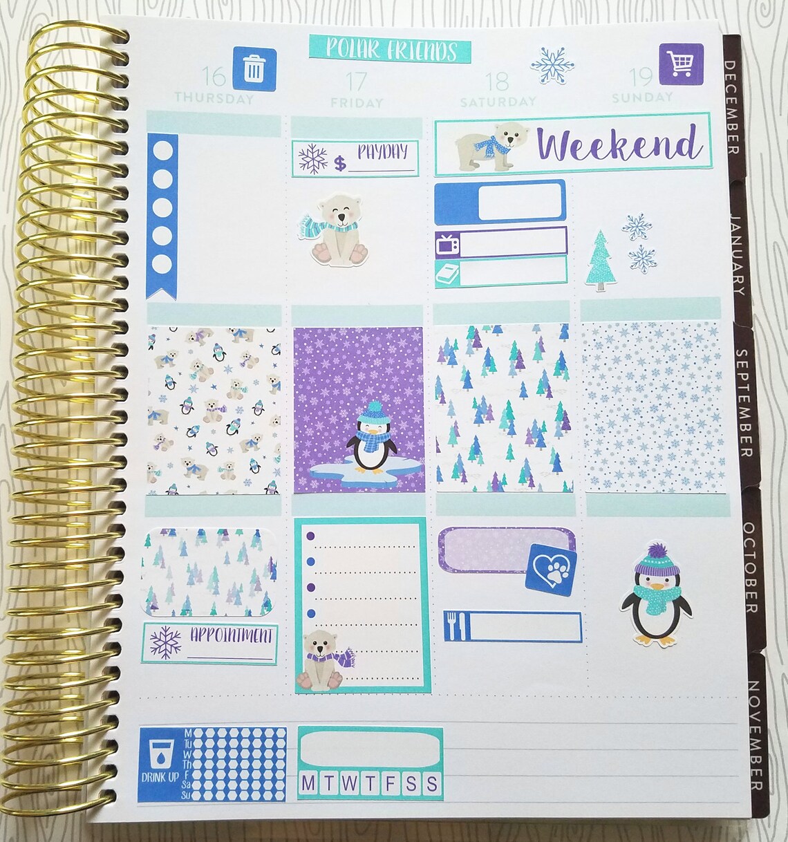 Polar Friends Weekly Kit set of 36 Item 826 - Etsy