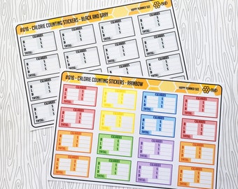 Calorie Counting Stickers (Set of 16) Item #016