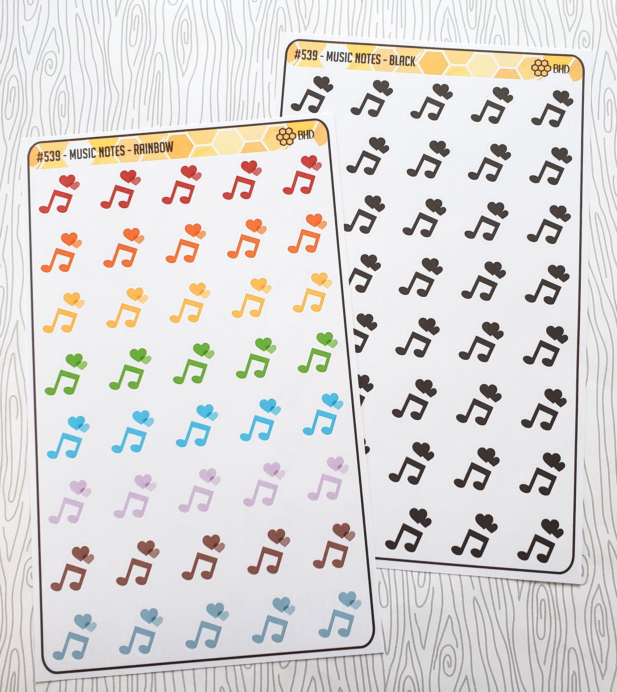 Music Note Stickers Set van 40 Item 539 | Etsy