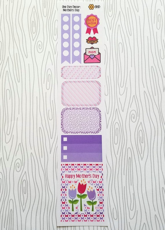 One Day Decor Strip // Mother's Day (Set of 10) Item #706