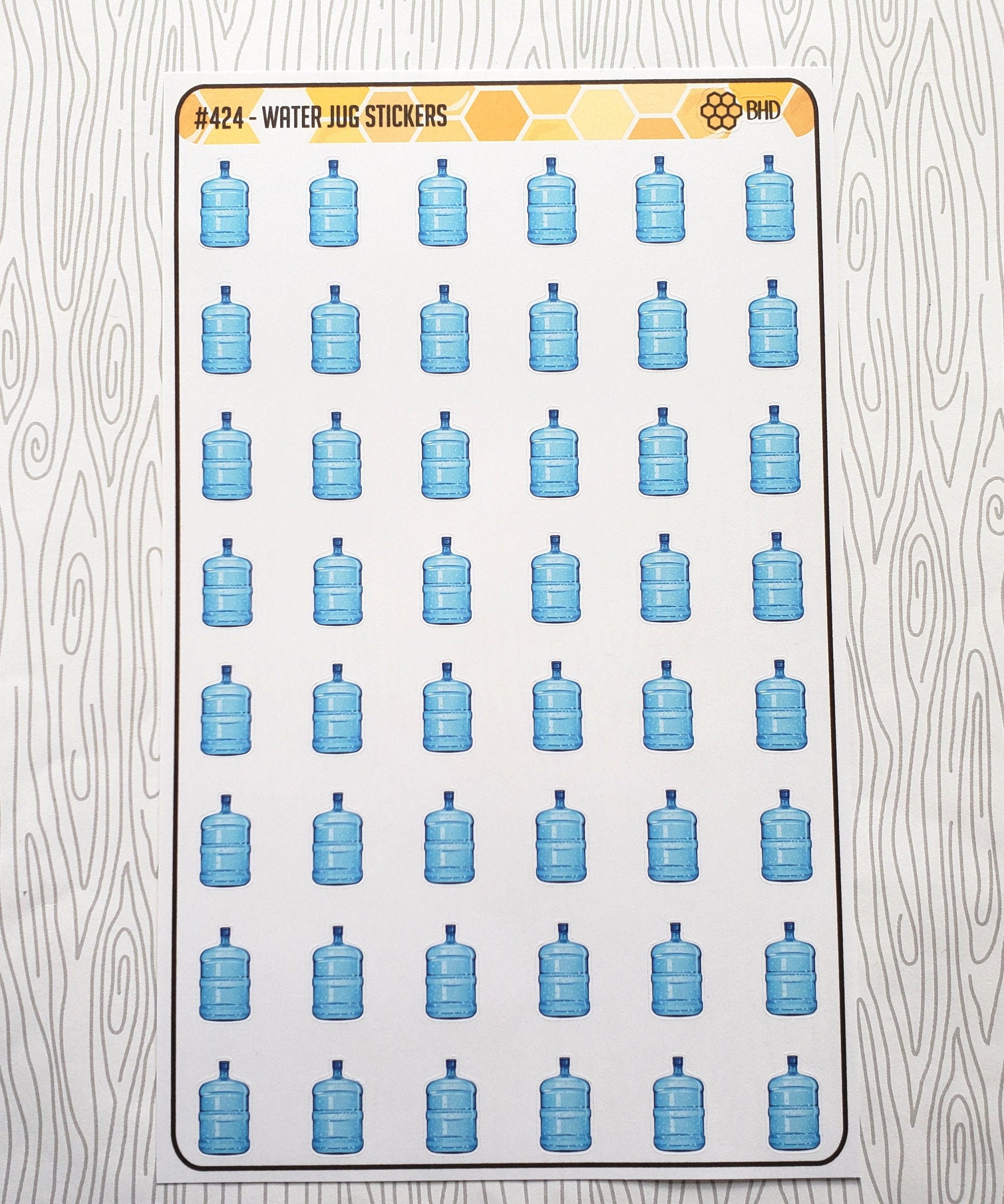 Water Jugs // Hydrate Stickers (set of 48) Item #424 - Etsy