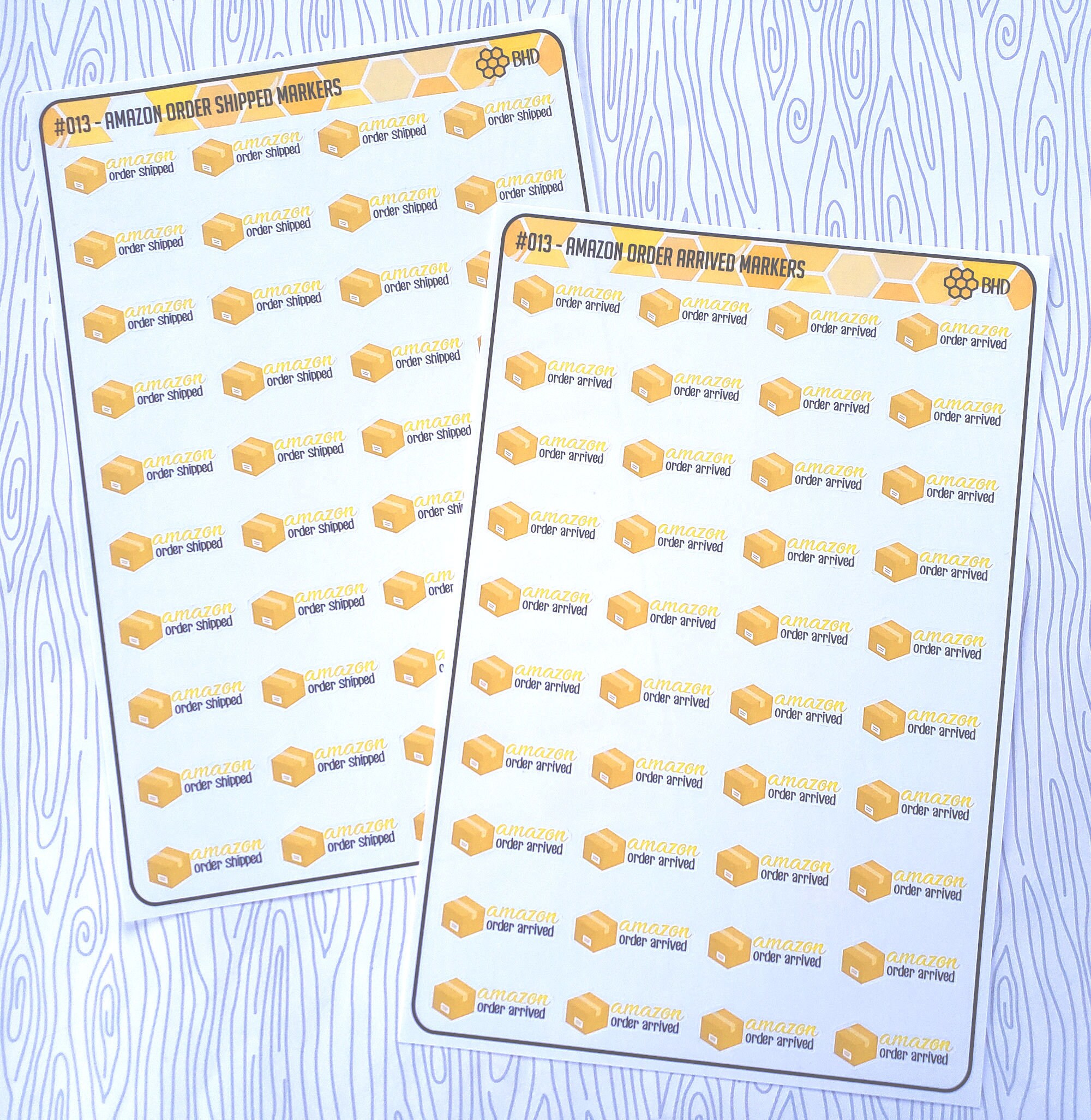 Amazon Order Shipped/Arrived Markers (Set of 40) Item #013