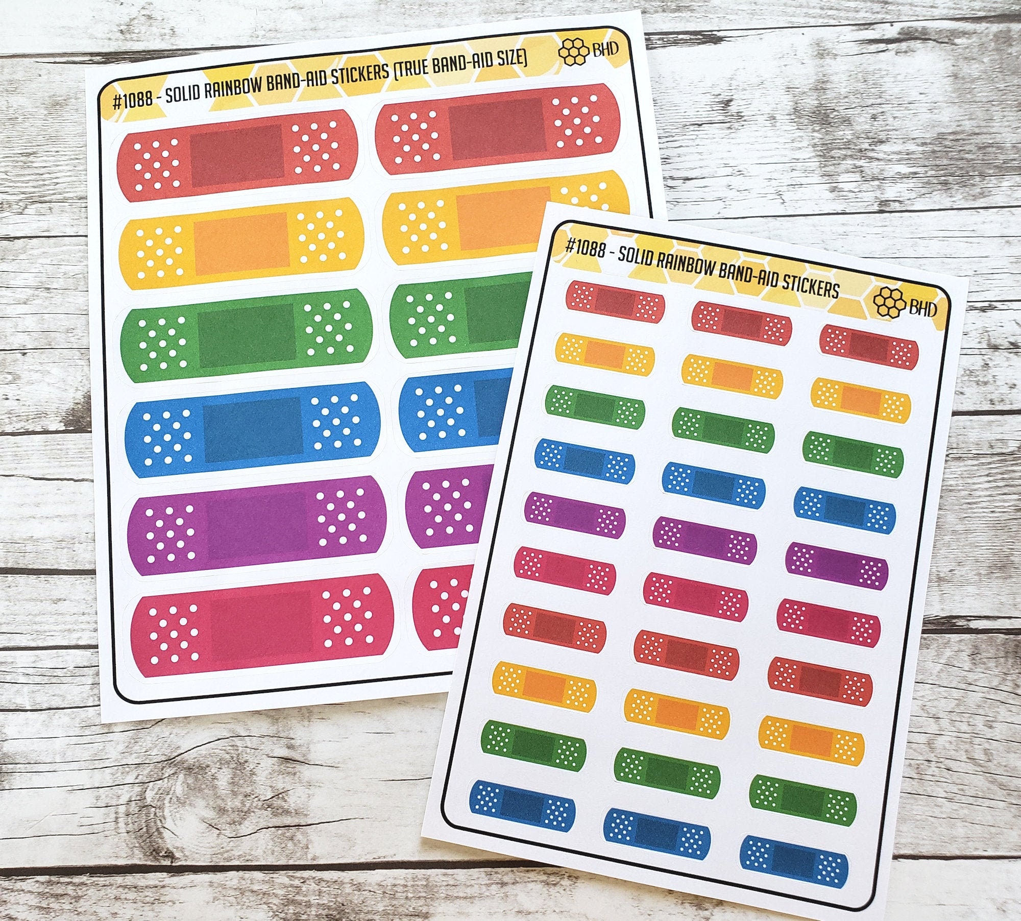 Colorful Numbers Stickers // Stitched set of 100 Item 119 
