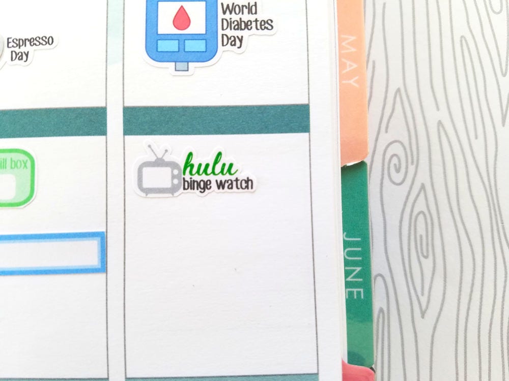 Hulu Binge Watch Markers set of 40 Item 614 Etsy